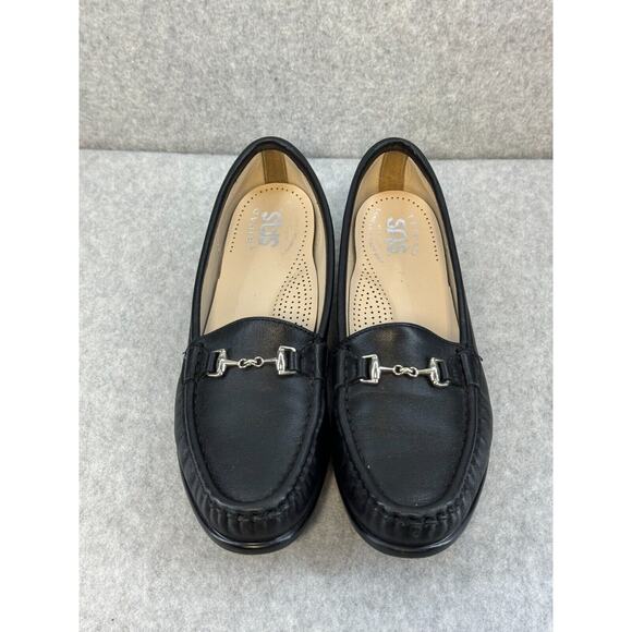 SAS Metro Loafers Black Leather Women's 7 Worn Once! - Picture 2 of 10